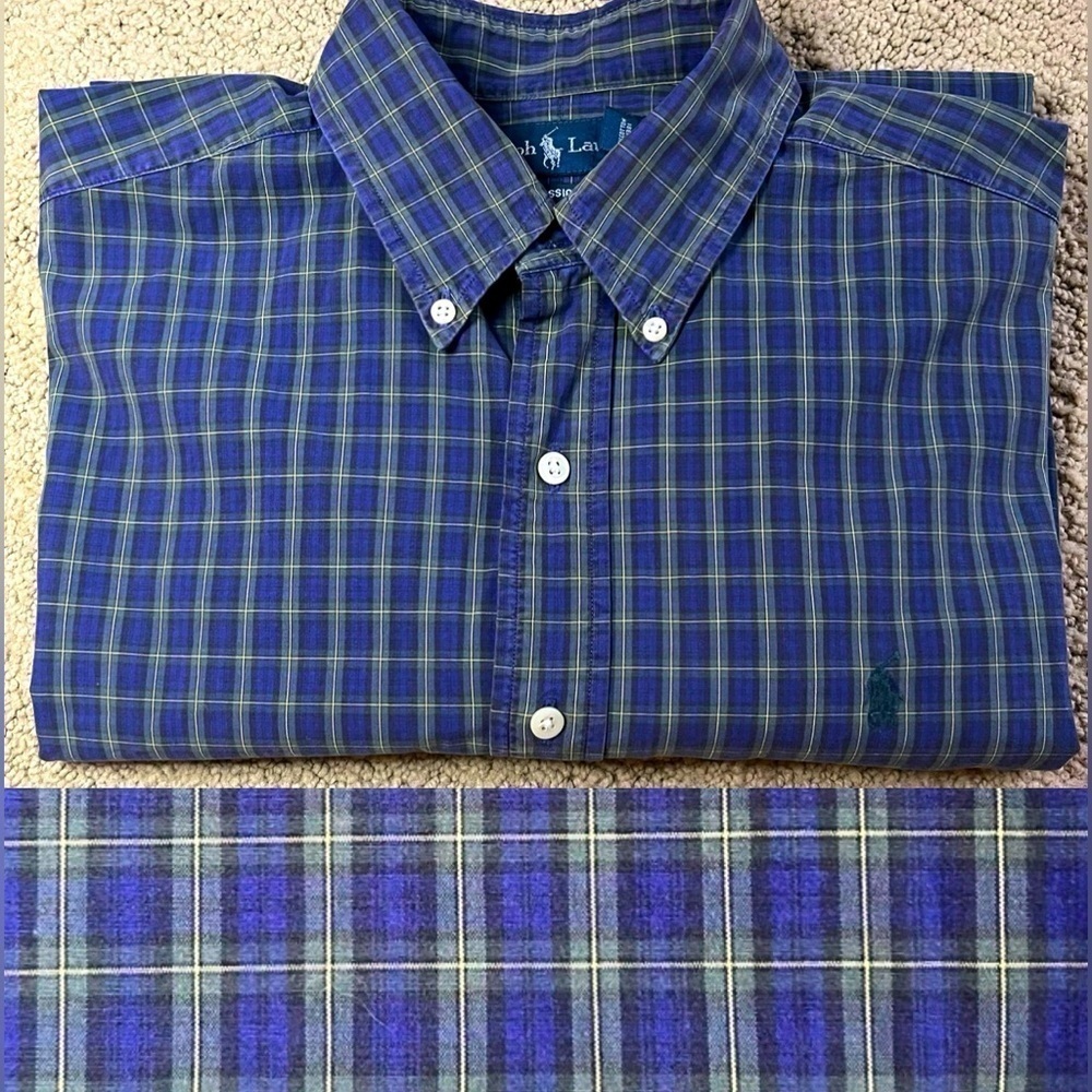 Ralph Lauren long sleeve button down shirt classic fit